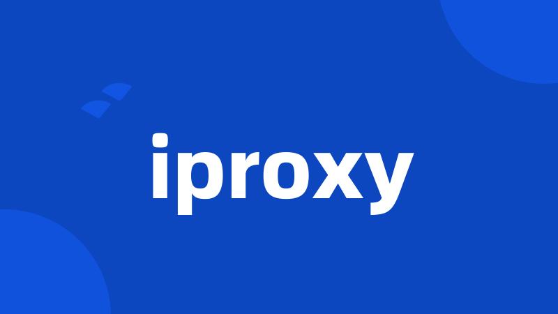 iproxy