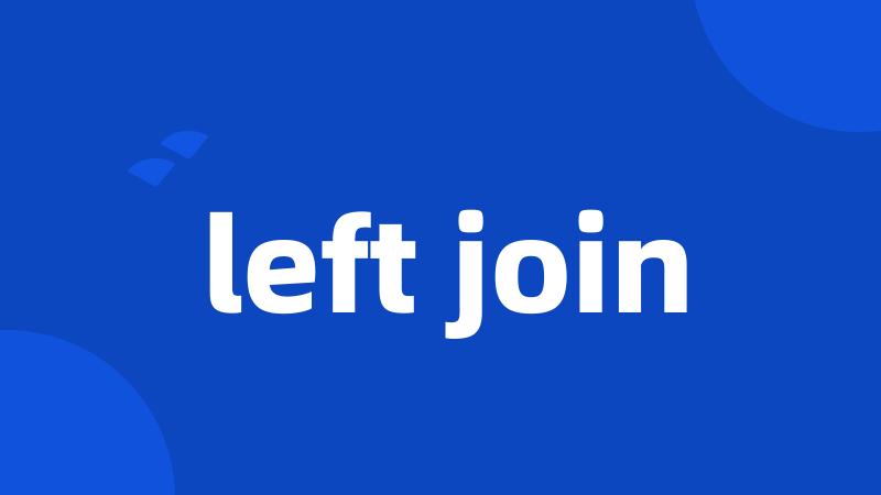 left join