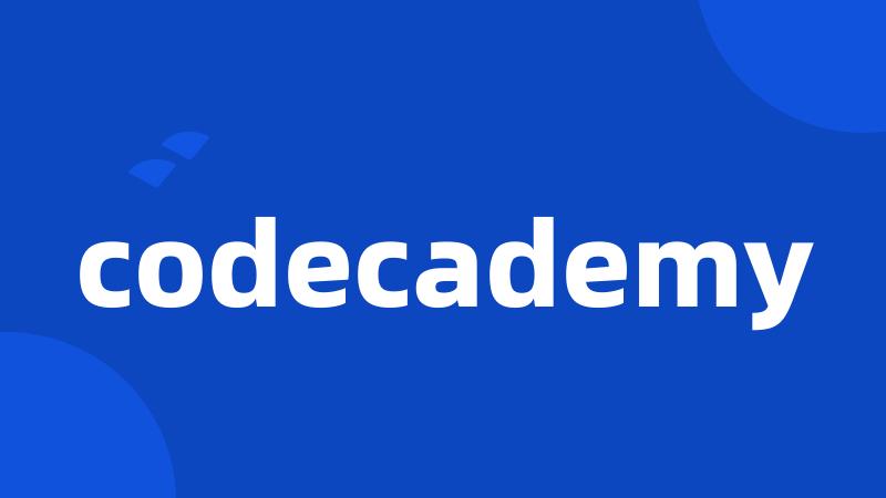 codecademy