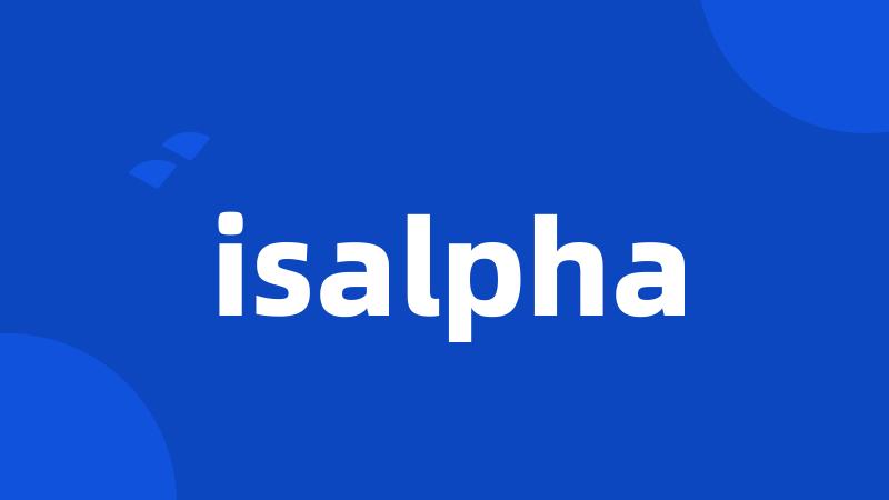 isalpha