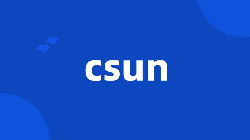 csun