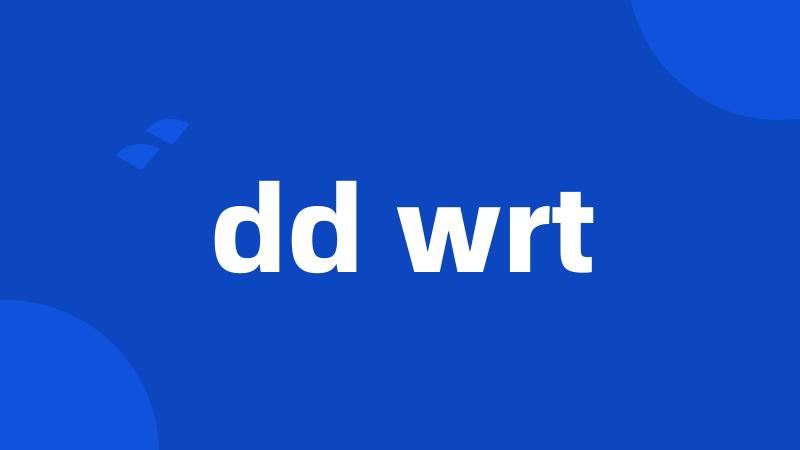 dd wrt