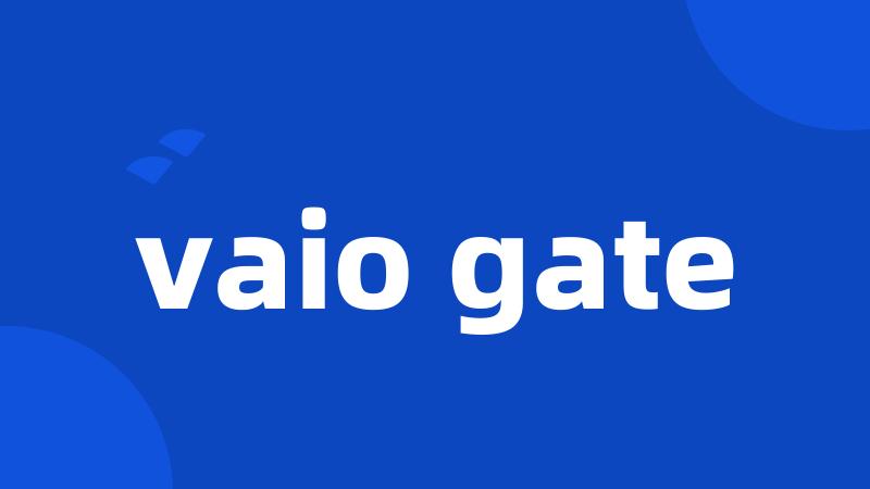 vaio gate