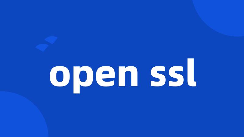 open ssl