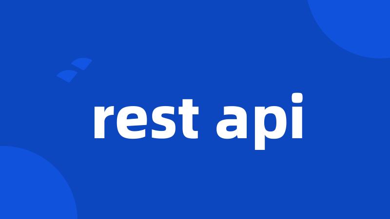 rest api