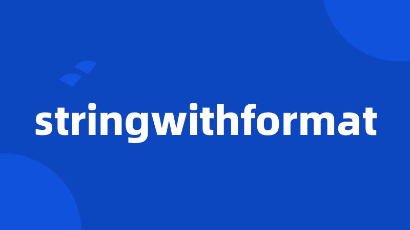 stringwithformat