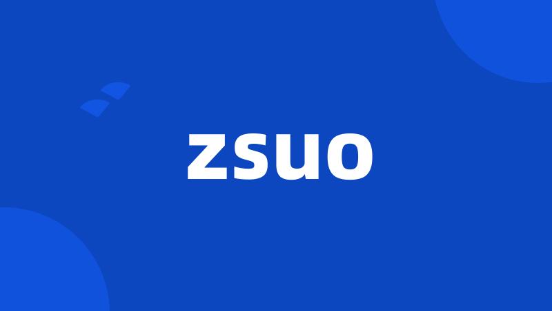 zsuo