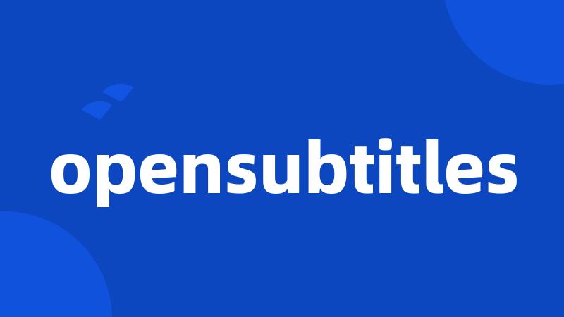 opensubtitles