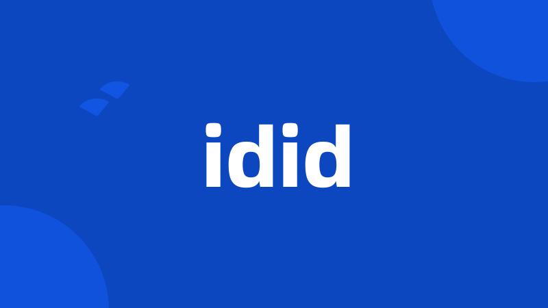 idid