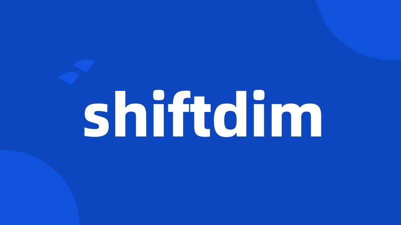 shiftdim