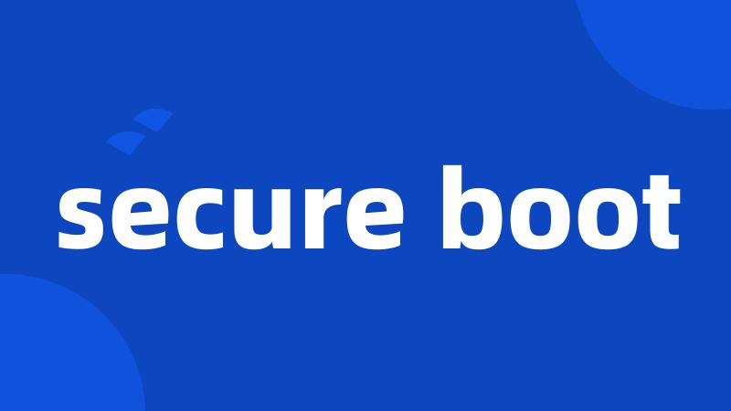 secure boot