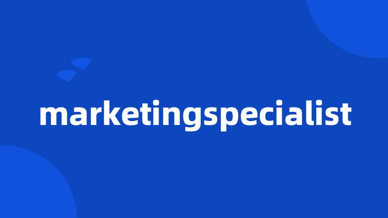 marketingspecialist