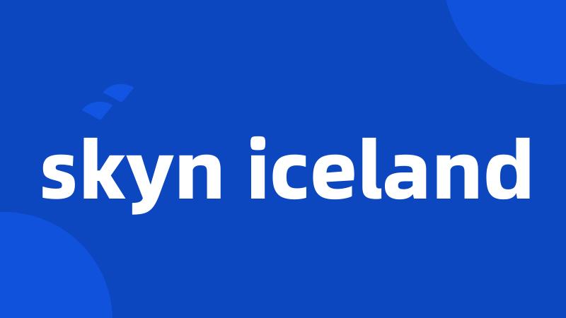 skyn iceland