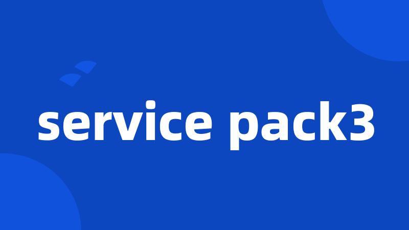 service pack3