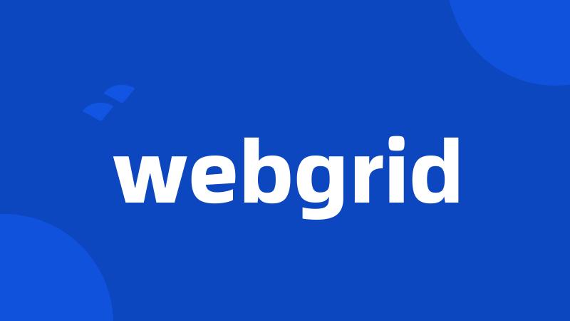 webgrid