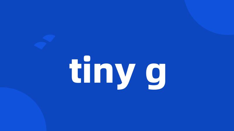 tiny g