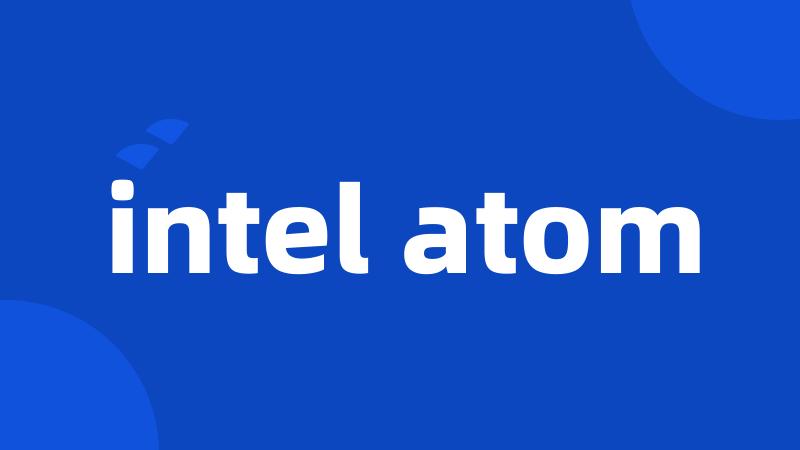 intel atom