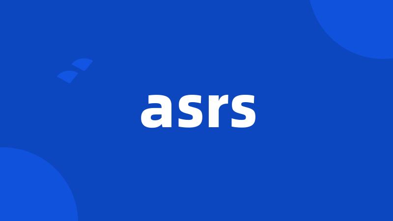 asrs