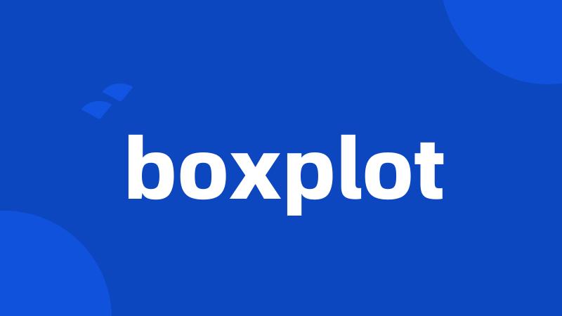 boxplot