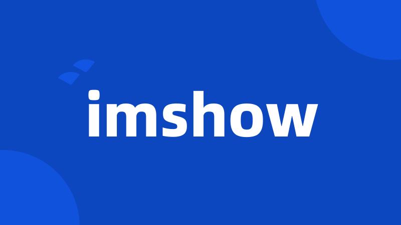 imshow