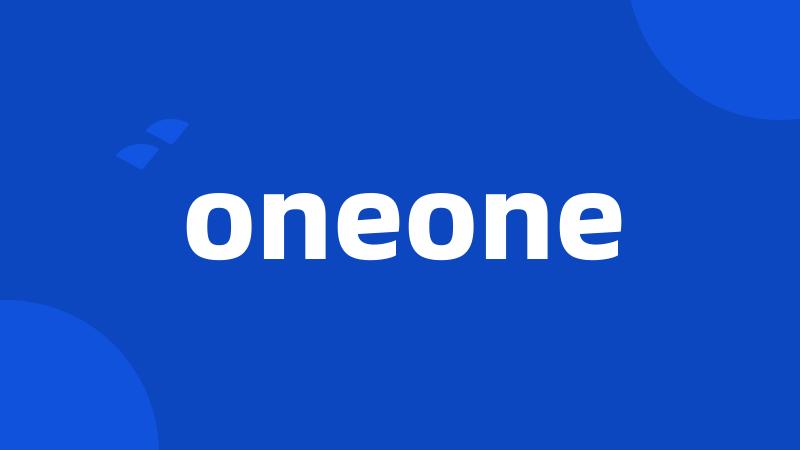 oneone