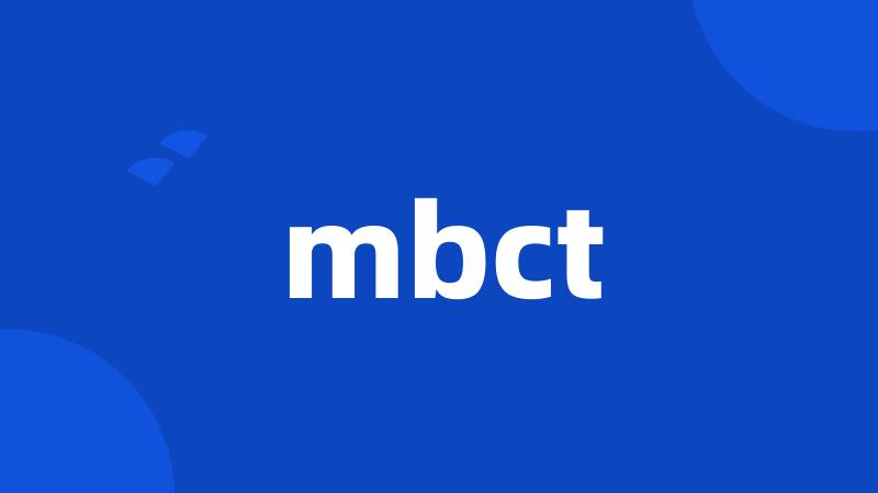 mbct