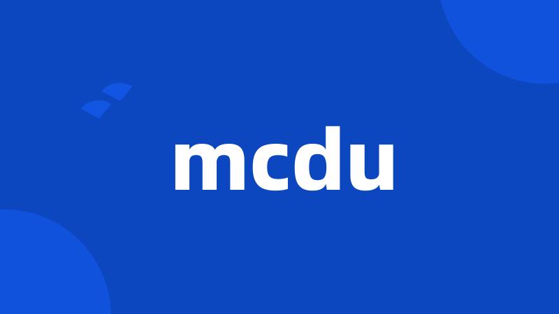 mcdu