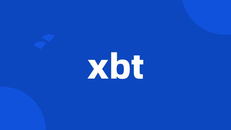 xbt