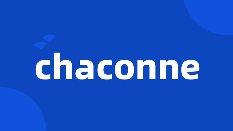 chaconne