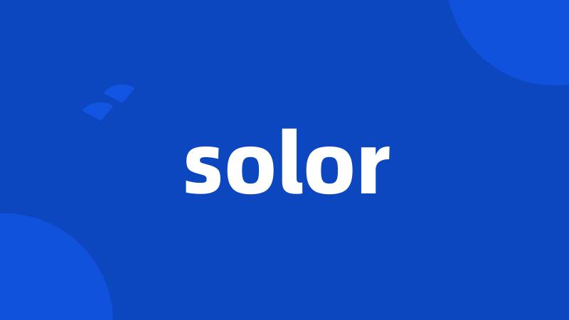 solor