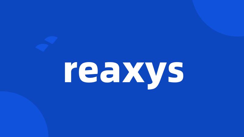 reaxys