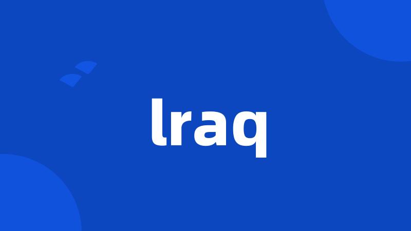 lraq