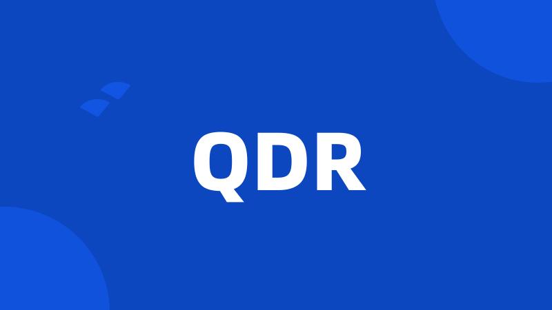 QDR