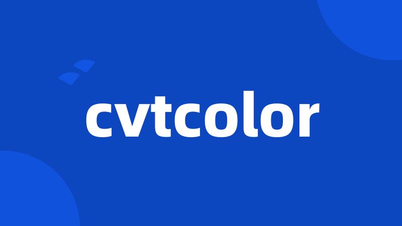 cvtcolor