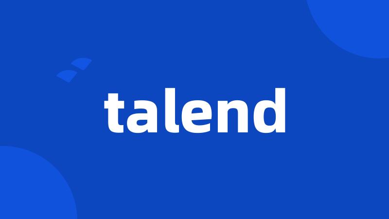 talend