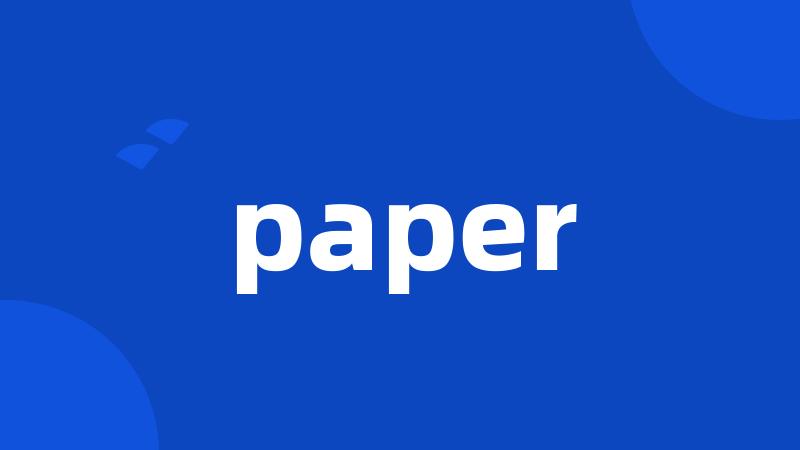 paper