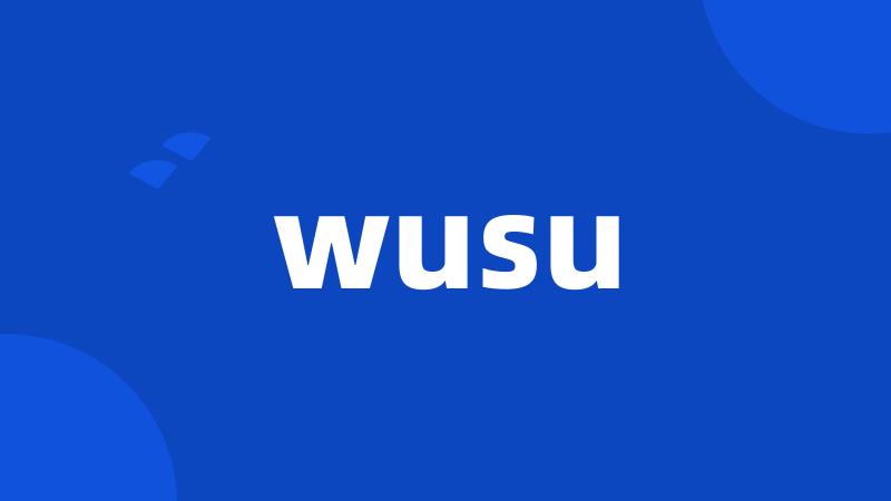 wusu