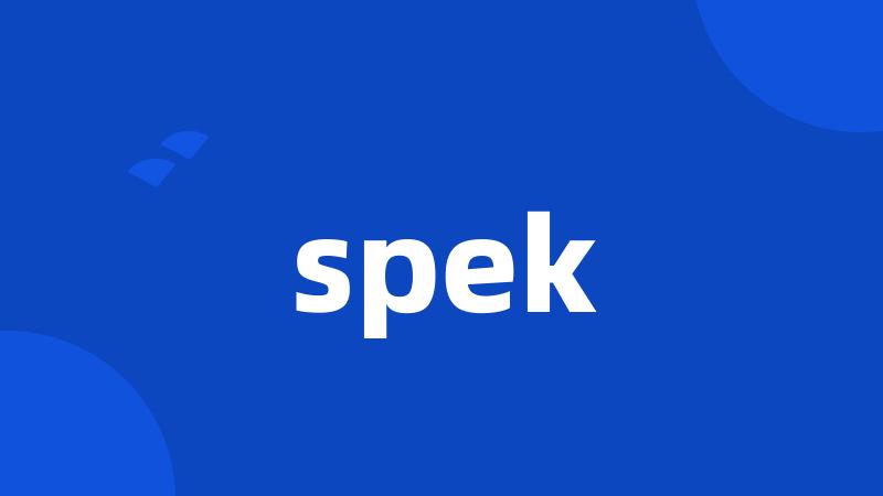 spek