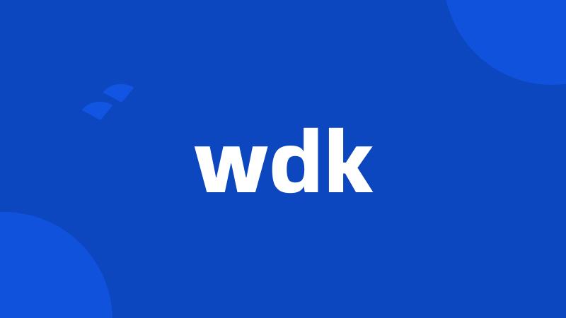 wdk