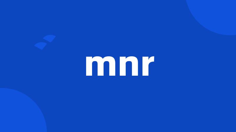 mnr