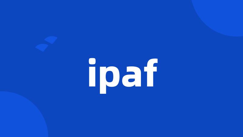 ipaf