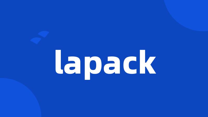 lapack