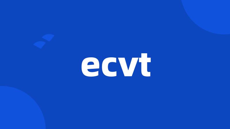 ecvt