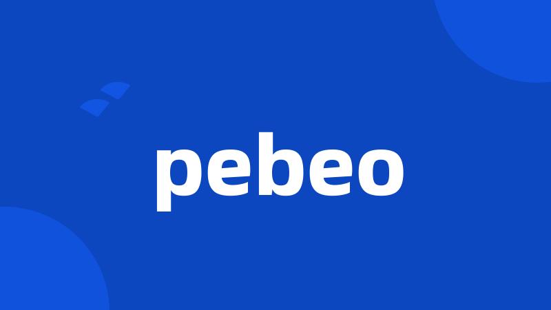 pebeo