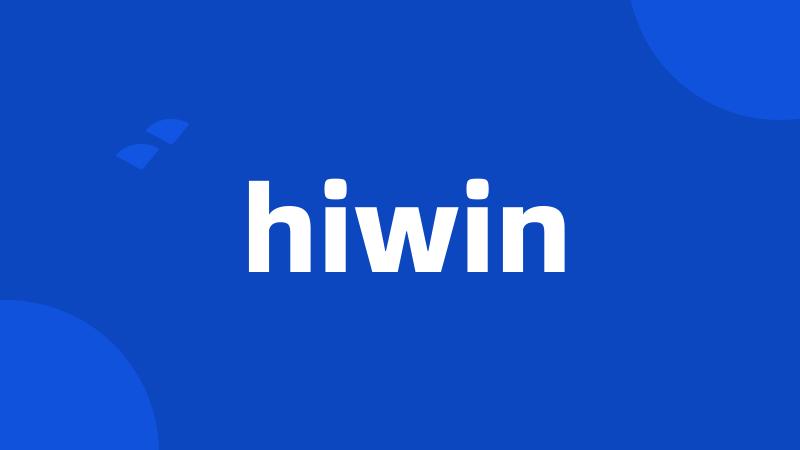 hiwin