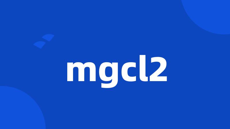 mgcl2