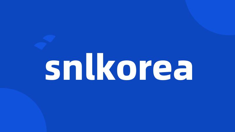 snlkorea