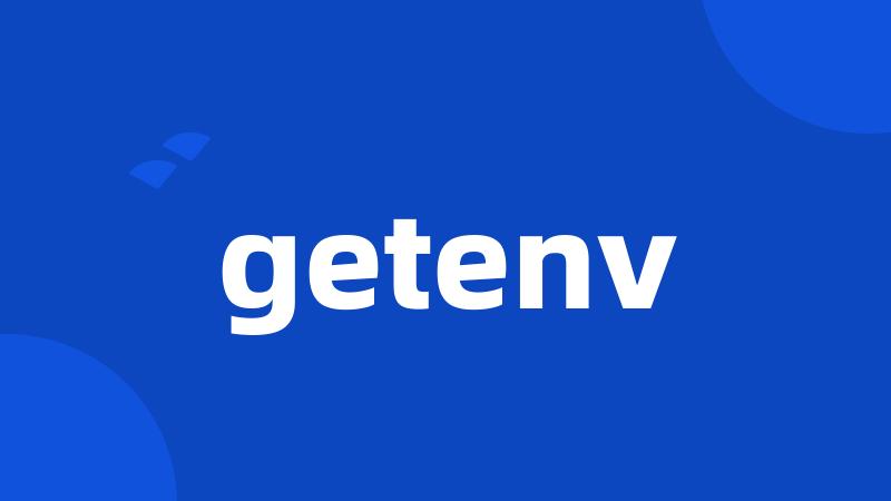 getenv