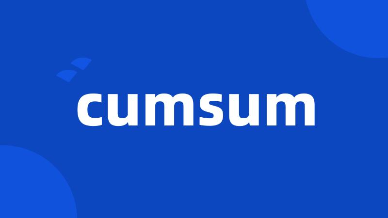 cumsum