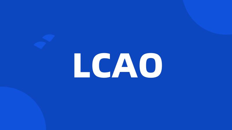 LCAO